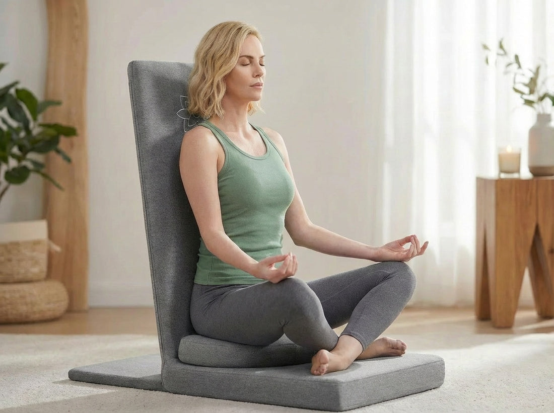 Silla de meditación con cojín de meditación portátil adicional