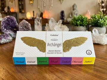 Set de regalo de aceites esenciales de los Siete Arcángeles de Goloka 