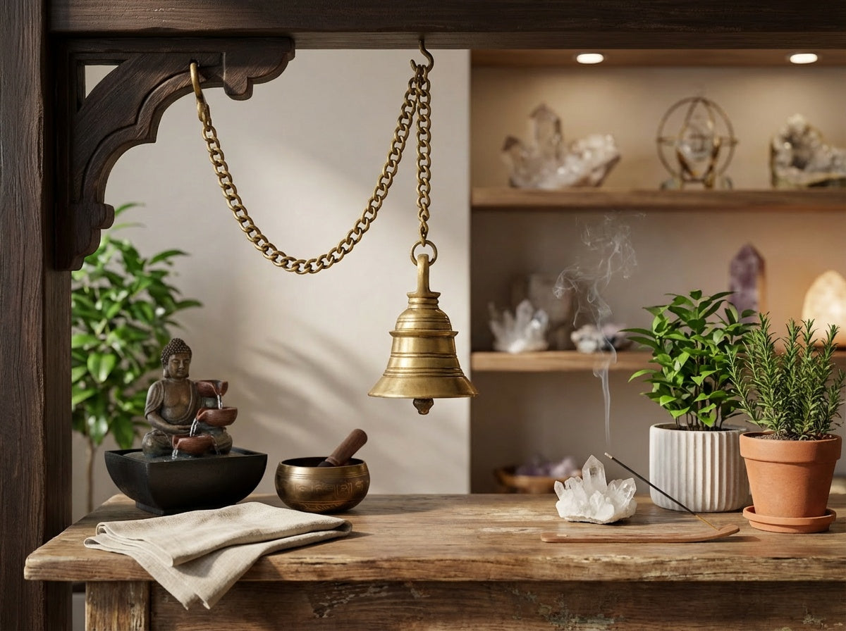 Solid Brass Hanging Bell