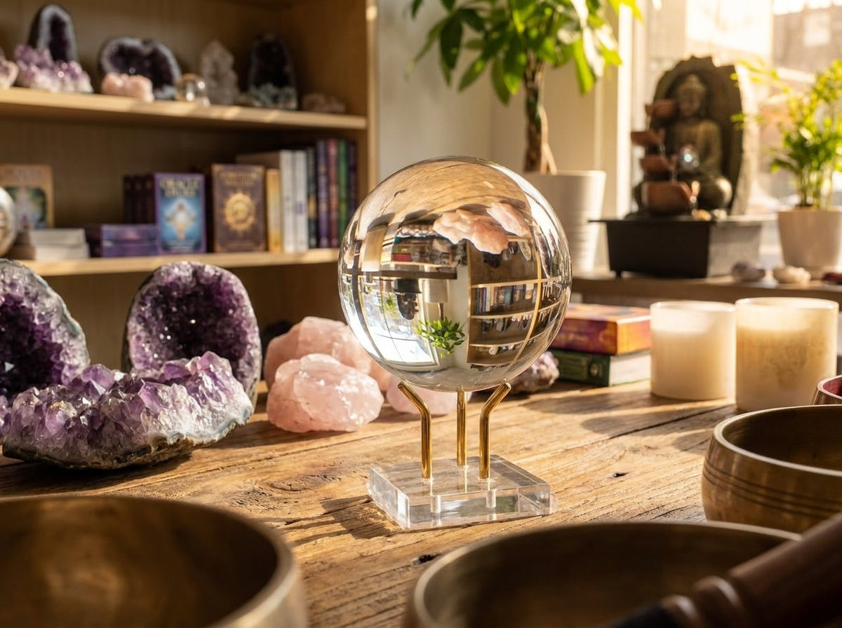 Clear Crystal Ball 4.5"