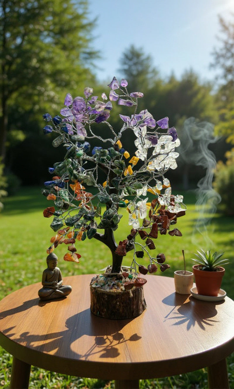 Pequeño árbol de los siete chakras