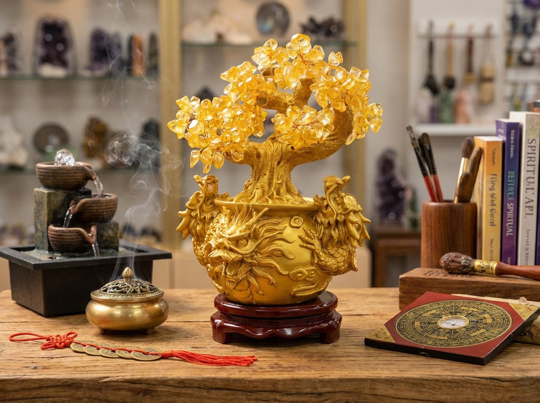 Chinese Citrine Money Tree