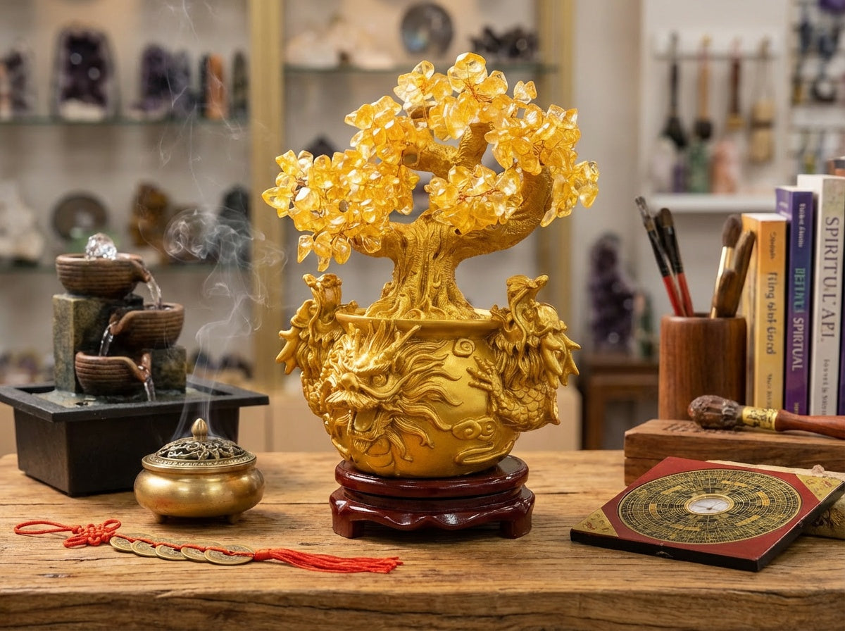Chinese Citrine Money Tree