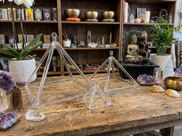 Quartz Crystal Singing Pyramids