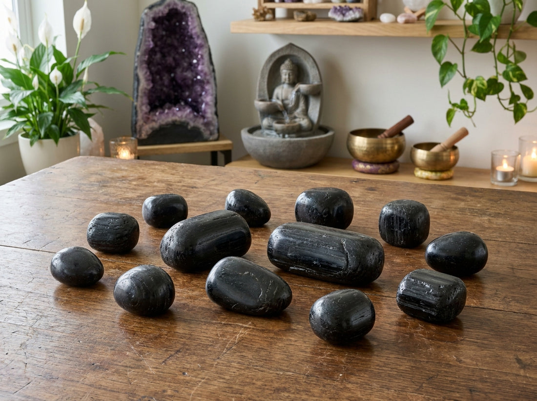 Black Tourmaline Tumbled Stone (STN154)