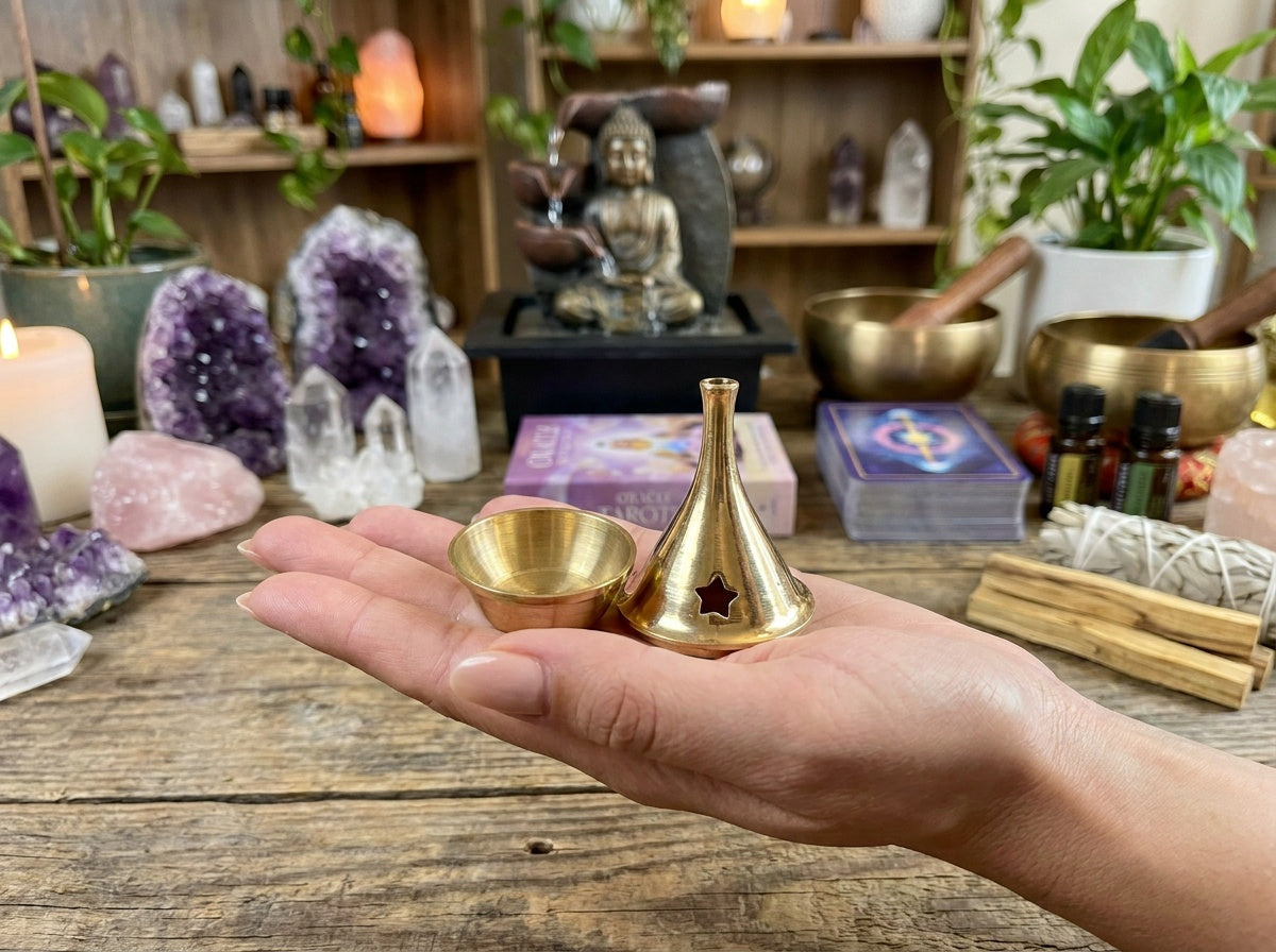 Brass Cone Incense Burner