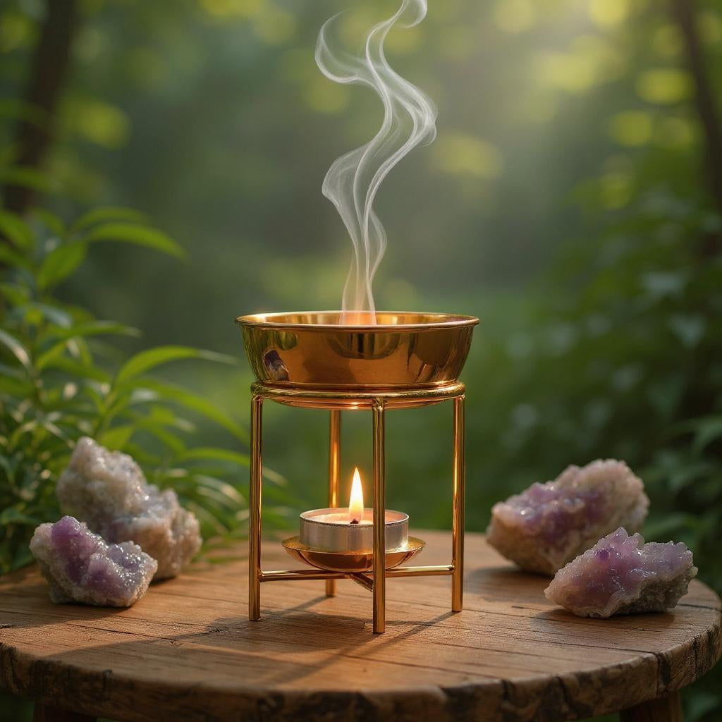 Golden Stainless Steel Oil Burner