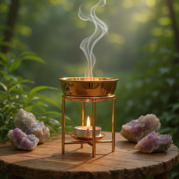 Golden Stainless Steel Oil Burner