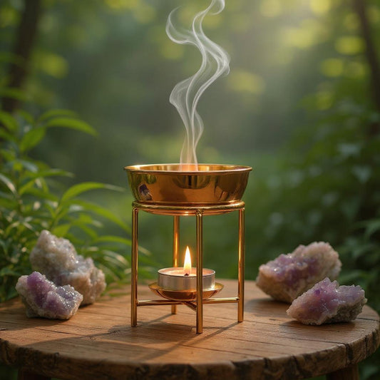 Golden Stainless Steel Oil Burner
