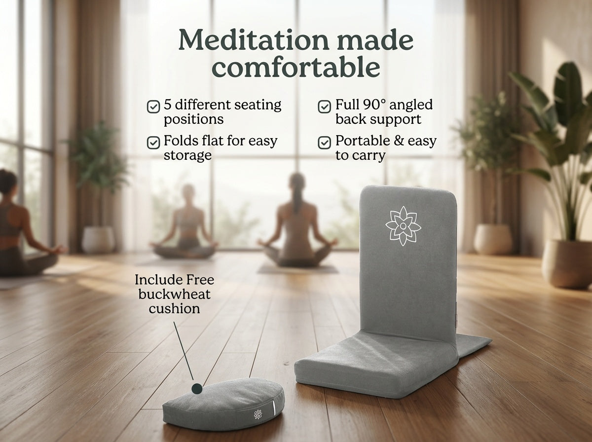 Meditation Chair with Bonus Portable Cushion