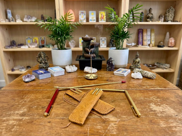 Retractable Brass Dowsing Rods
