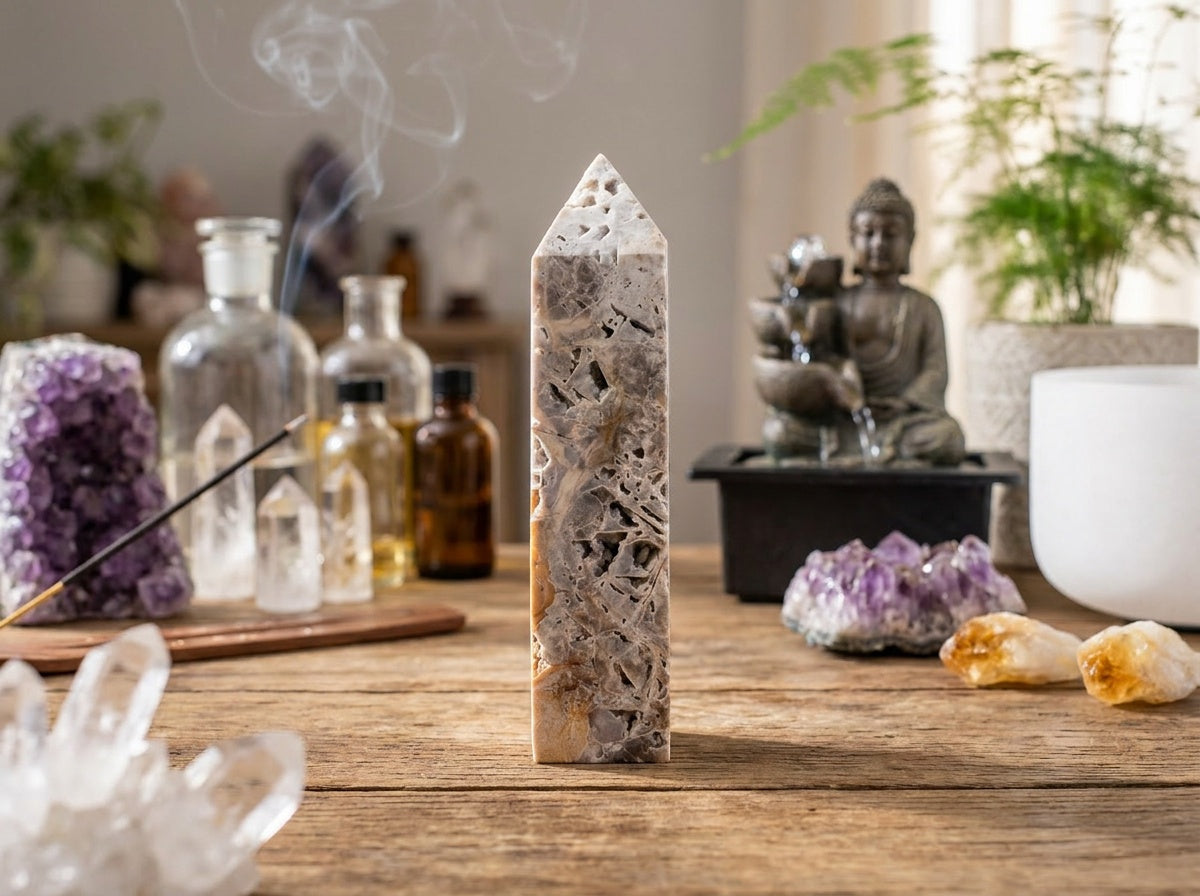 Druzy Sphalerite Obelisk