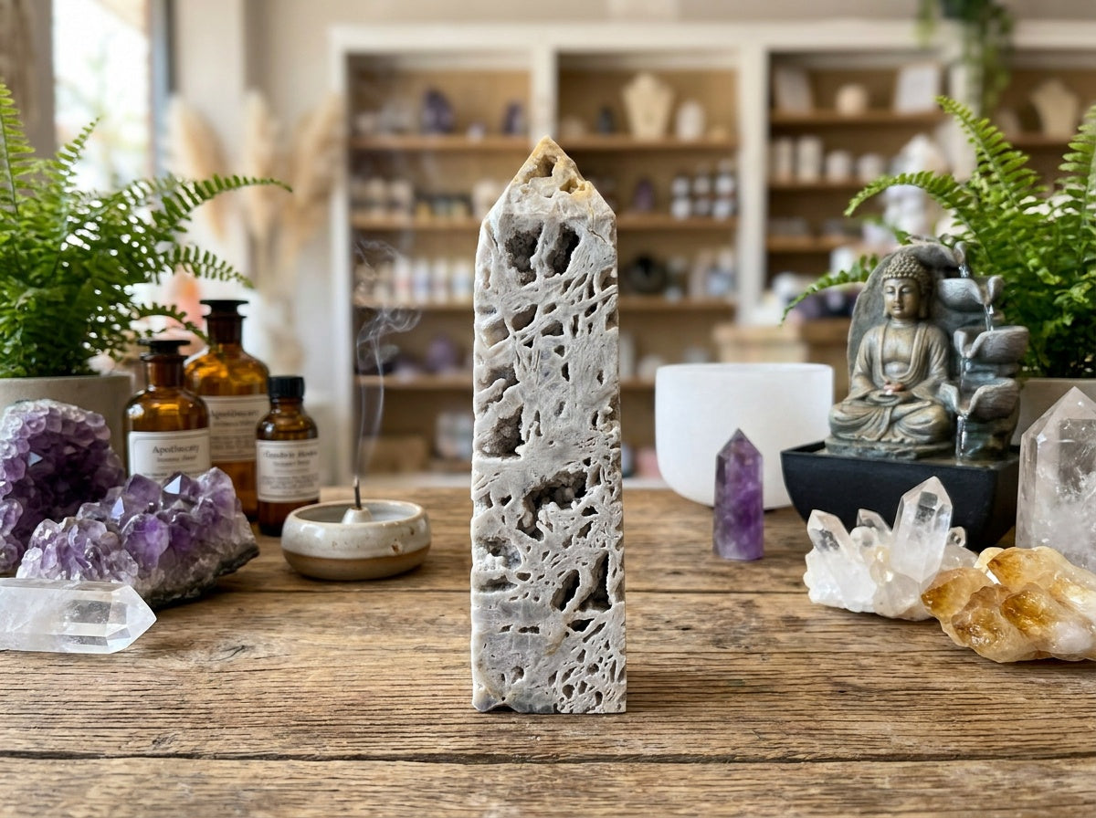 Druzy Sphalerite Obelisk