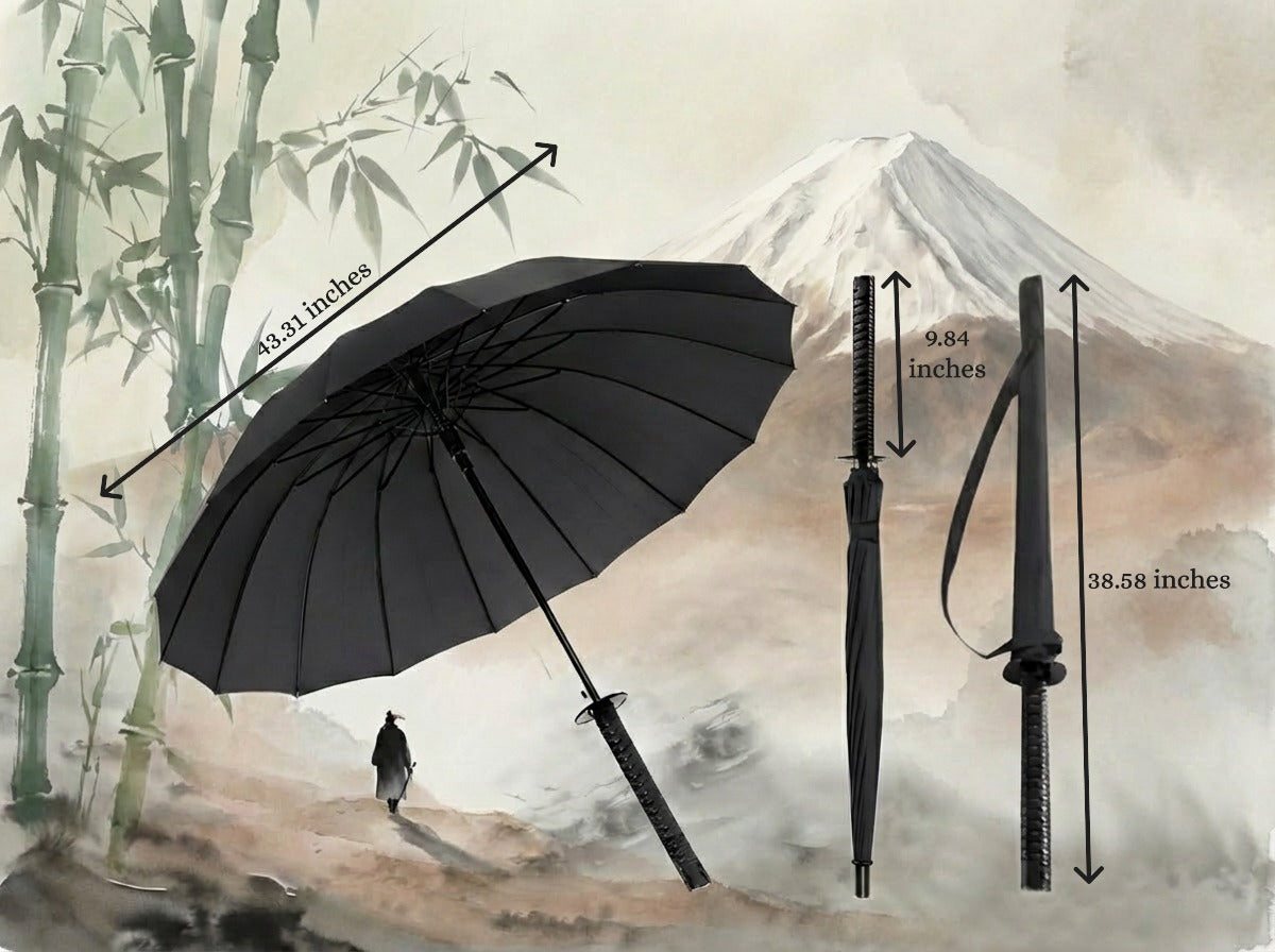 Black Samurai Catana Umbrella
