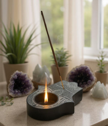 Hand of Fatima Soapstone Burner