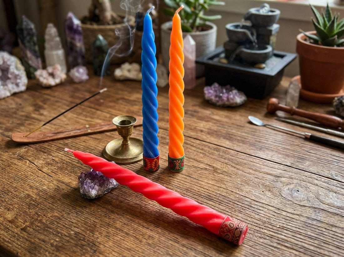 Auroshikha 10 Inch Spiral Candles