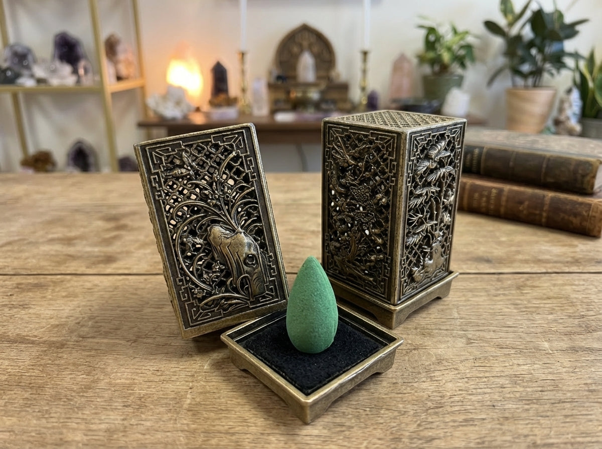 Chinese Metal Incense Holder