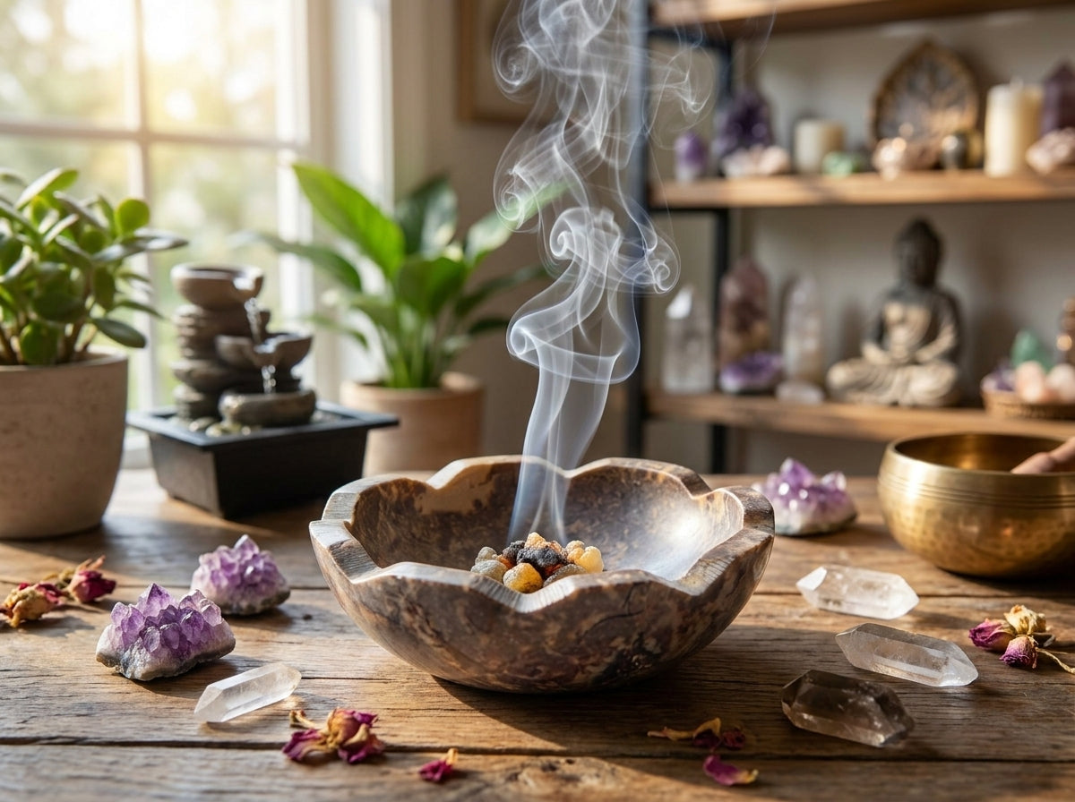 Natural Soapstone Offering Bowl