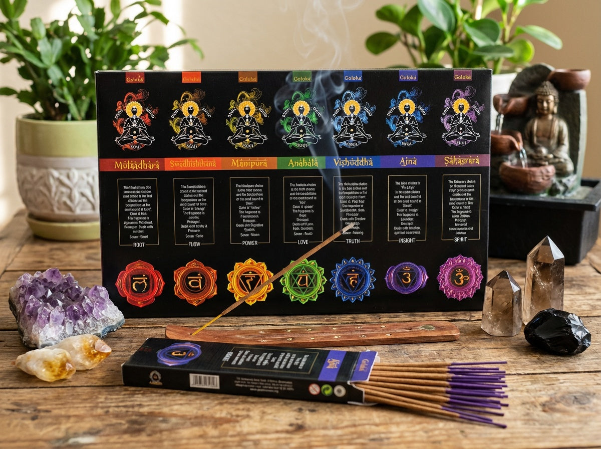 Goloka 7-Chakra Incense Set