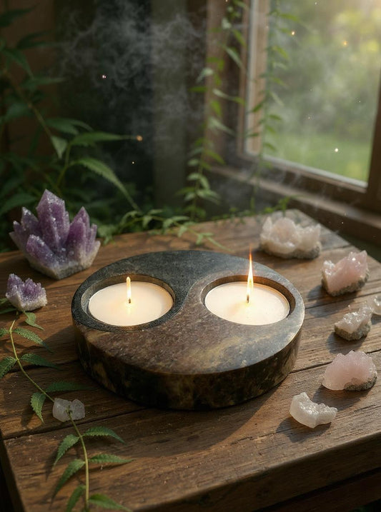 Yin Yang Soapstone Burner