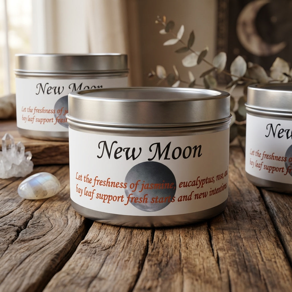 Vela de luna nueva de 4 oz