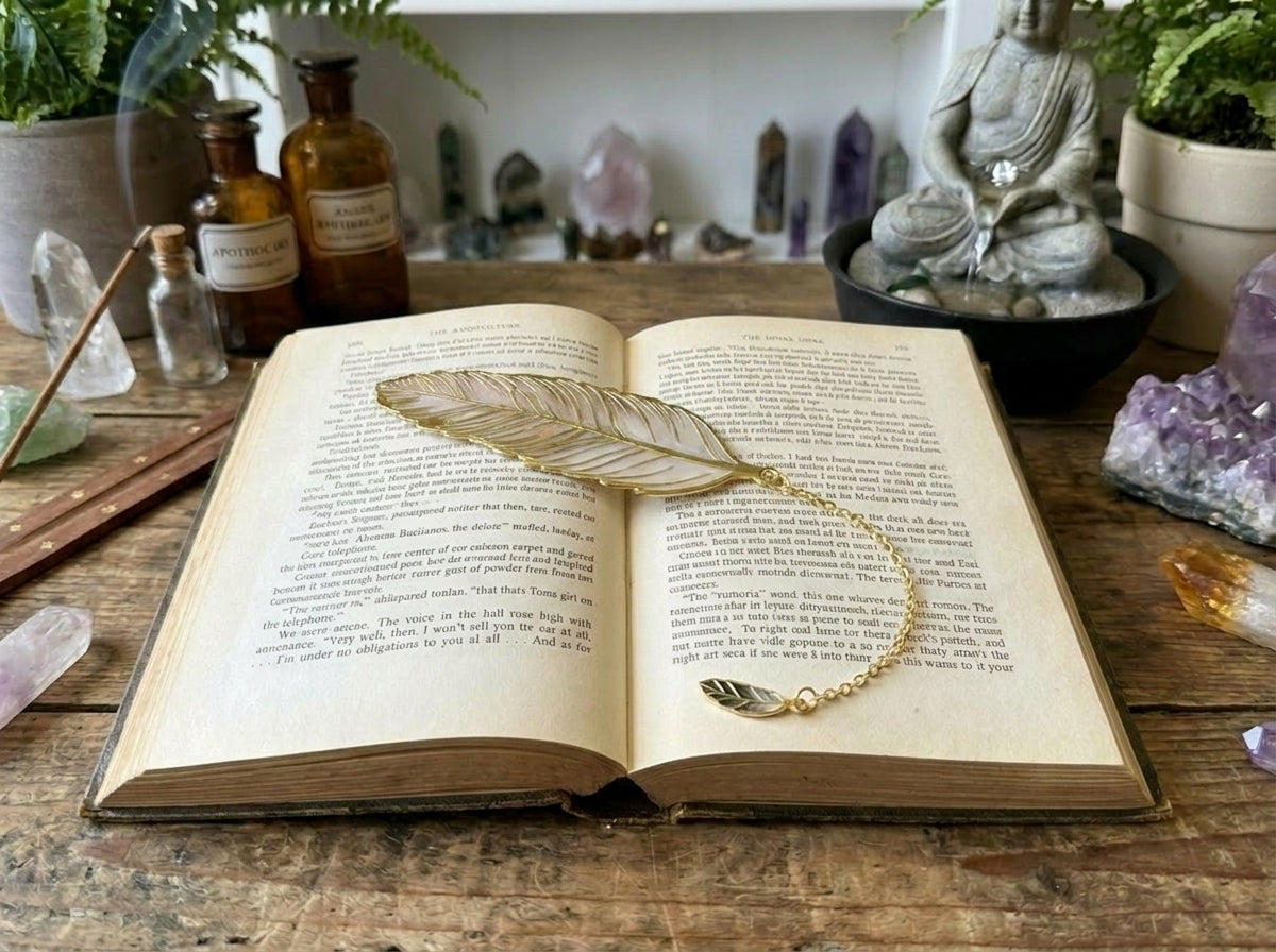 Metal Feather Bookmark