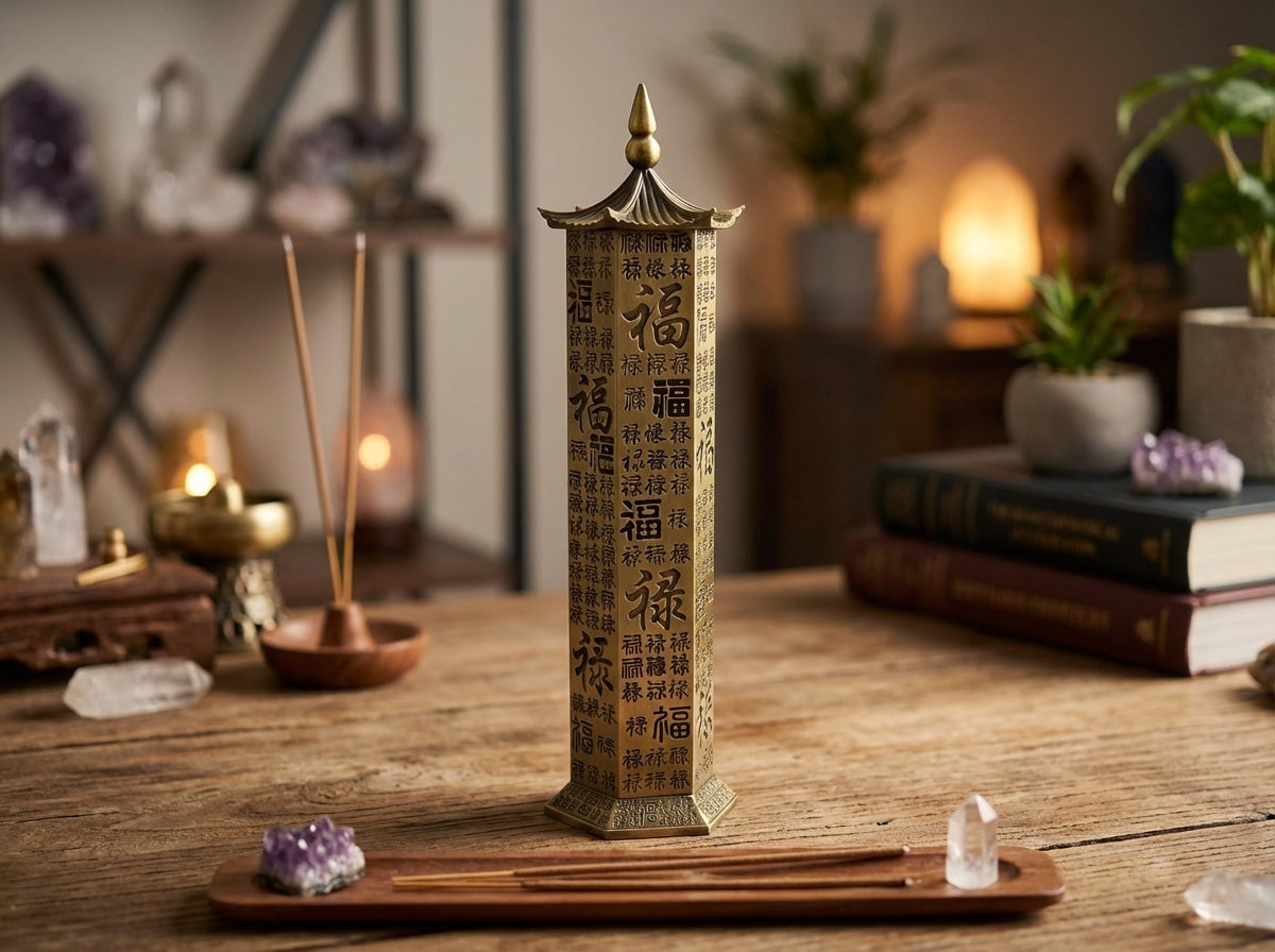 Chinese Standing Incense Holder