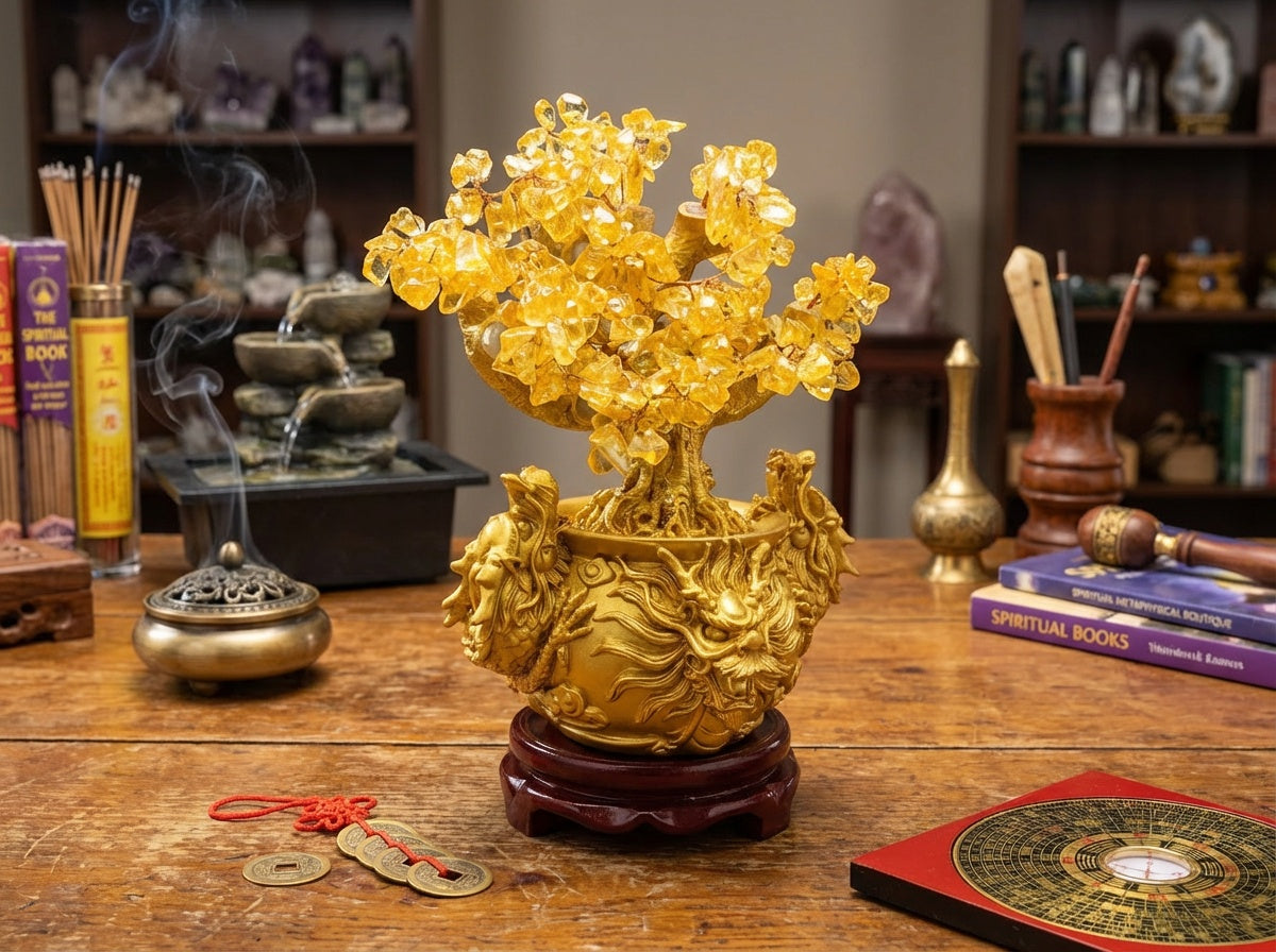 Chinese Citrine Money Tree