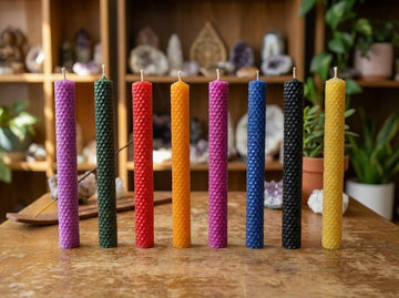 8" Natural Beeswax Candles