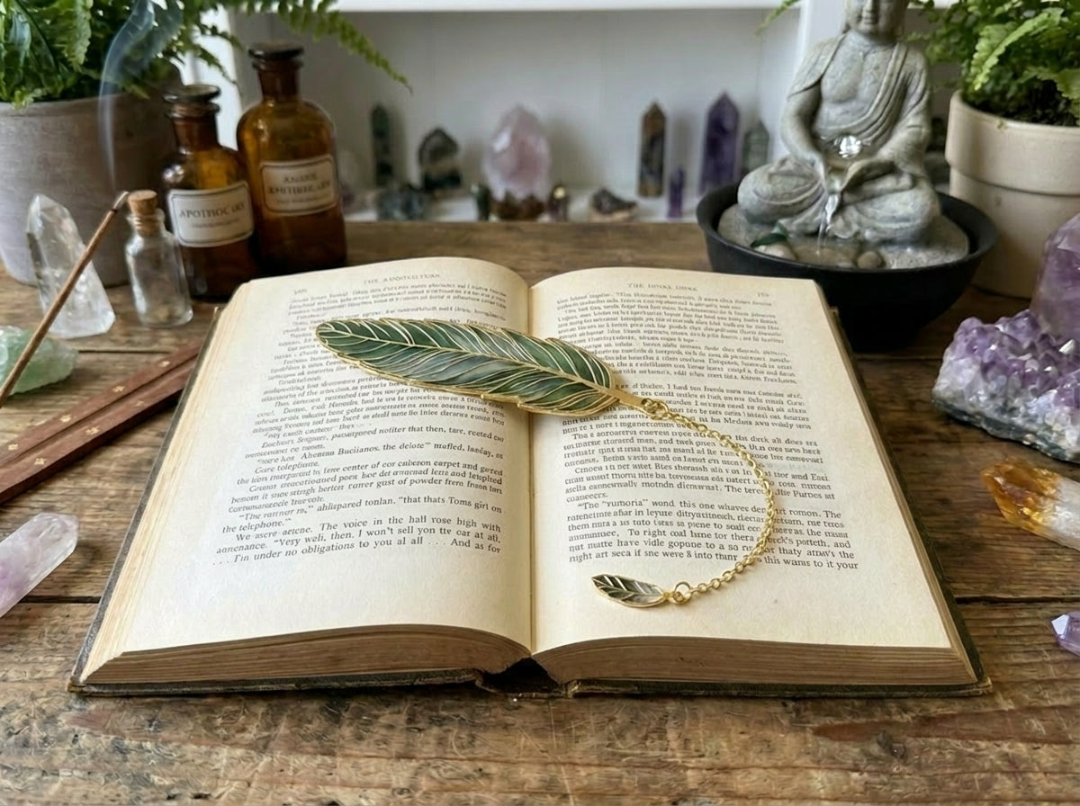 Metal Feather Bookmark
