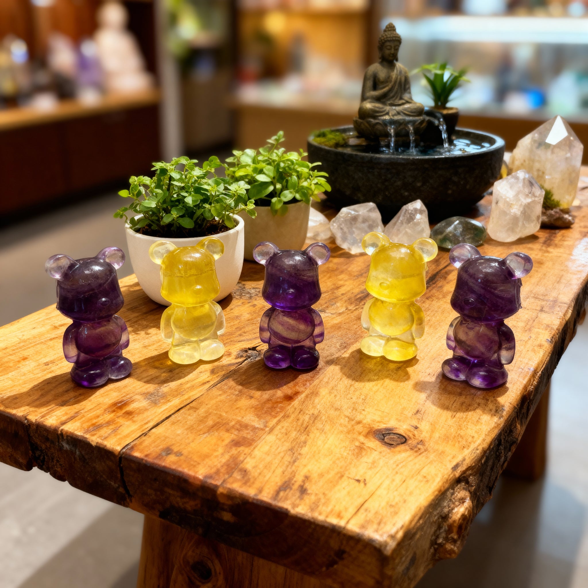Fluorite “Bearbrick” Crystals Bear