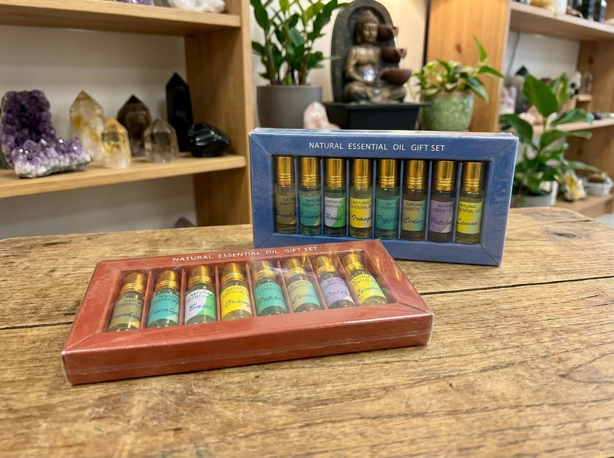 AOLS8 - Juego de 8 aceites esenciales naturales Auroshika, 5 ml - 1/6 fl.oz.