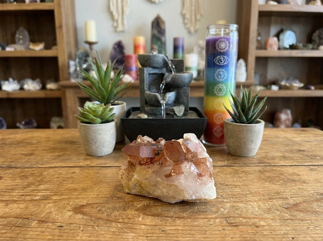 Tangerine Quartz Cluster