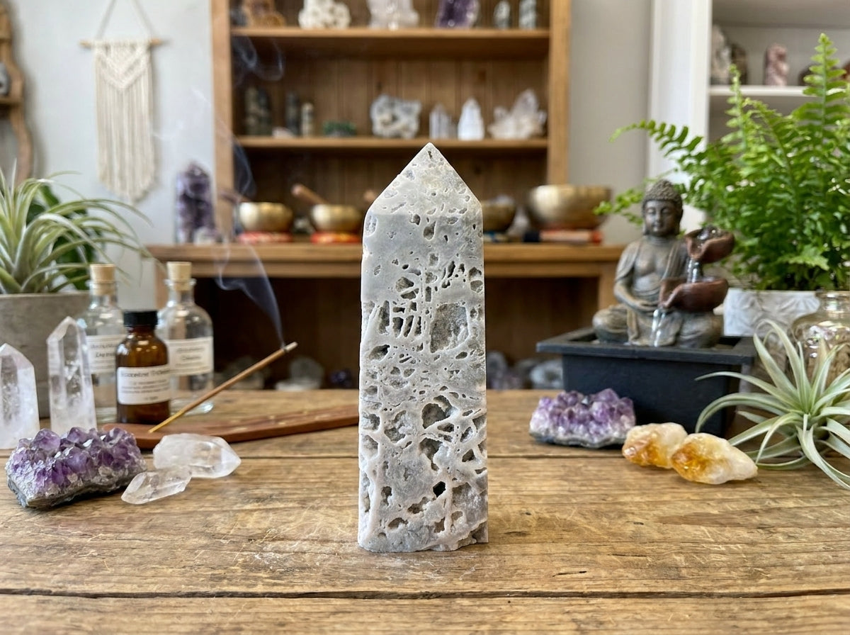Druzy Sphalerite Obelisk