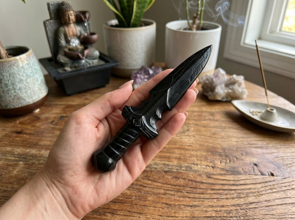 Black Obsidian Athame