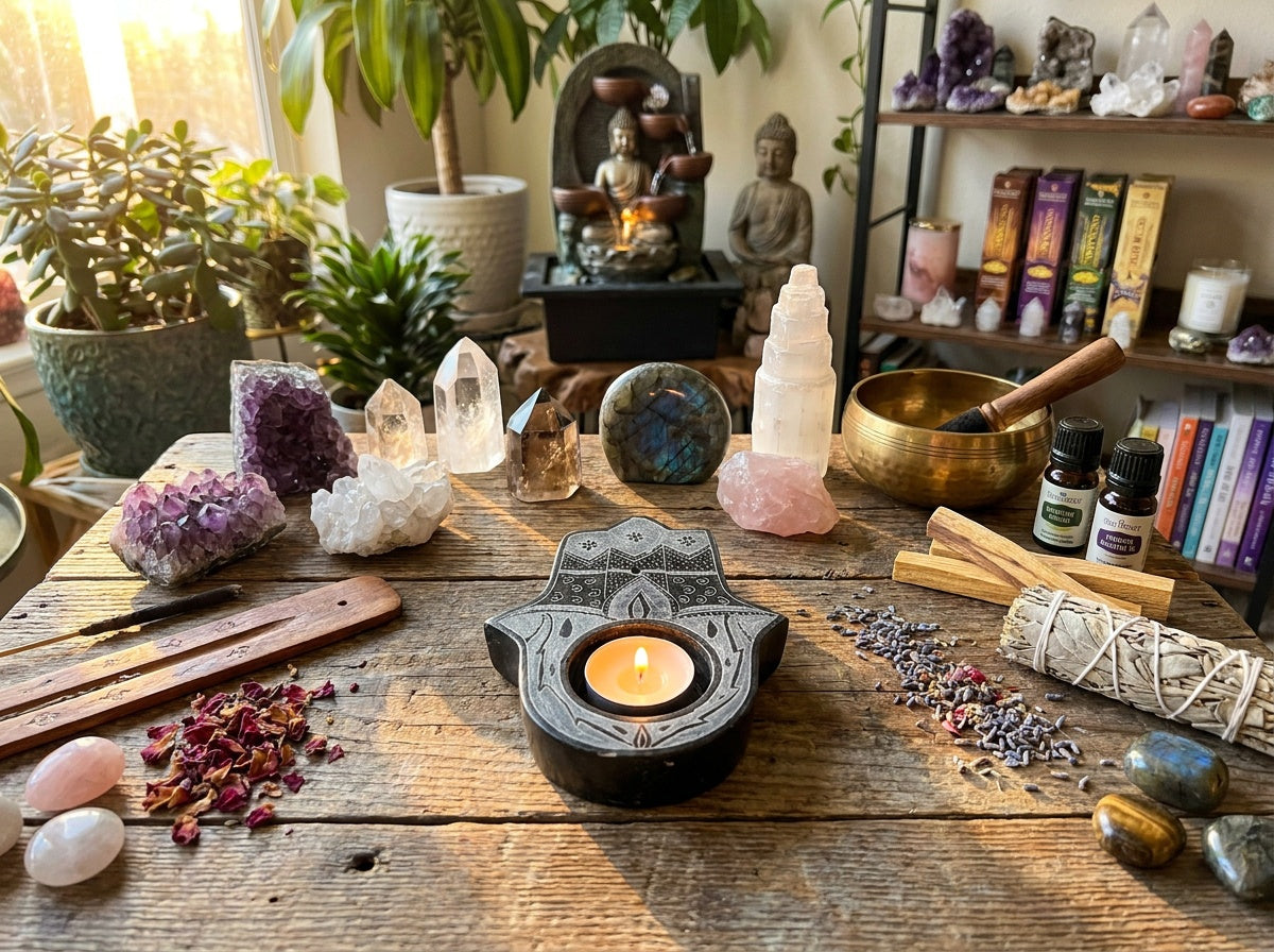 Hand of Fatima Soapstone Burner