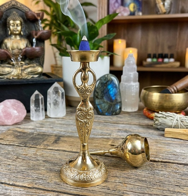 Brass Goddess Cone & Resin Burner