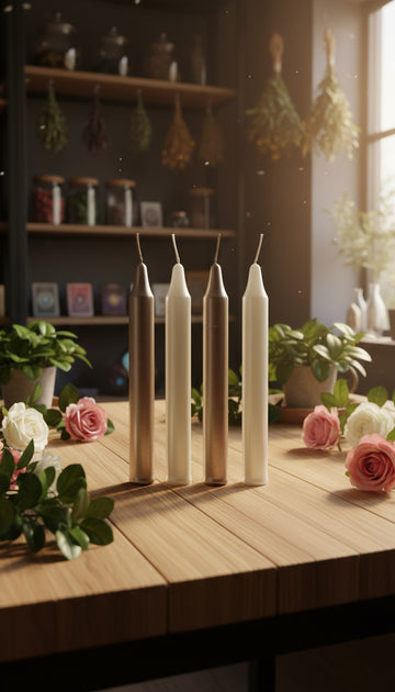 Metallic Candle Set - Radiance of Love and Light