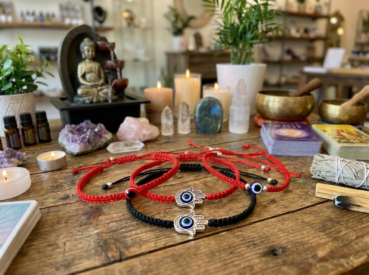Pulsera Hamsa con ojo malvado