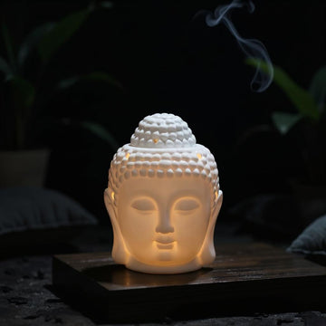 Ceramic Buddha Head Oil Burner