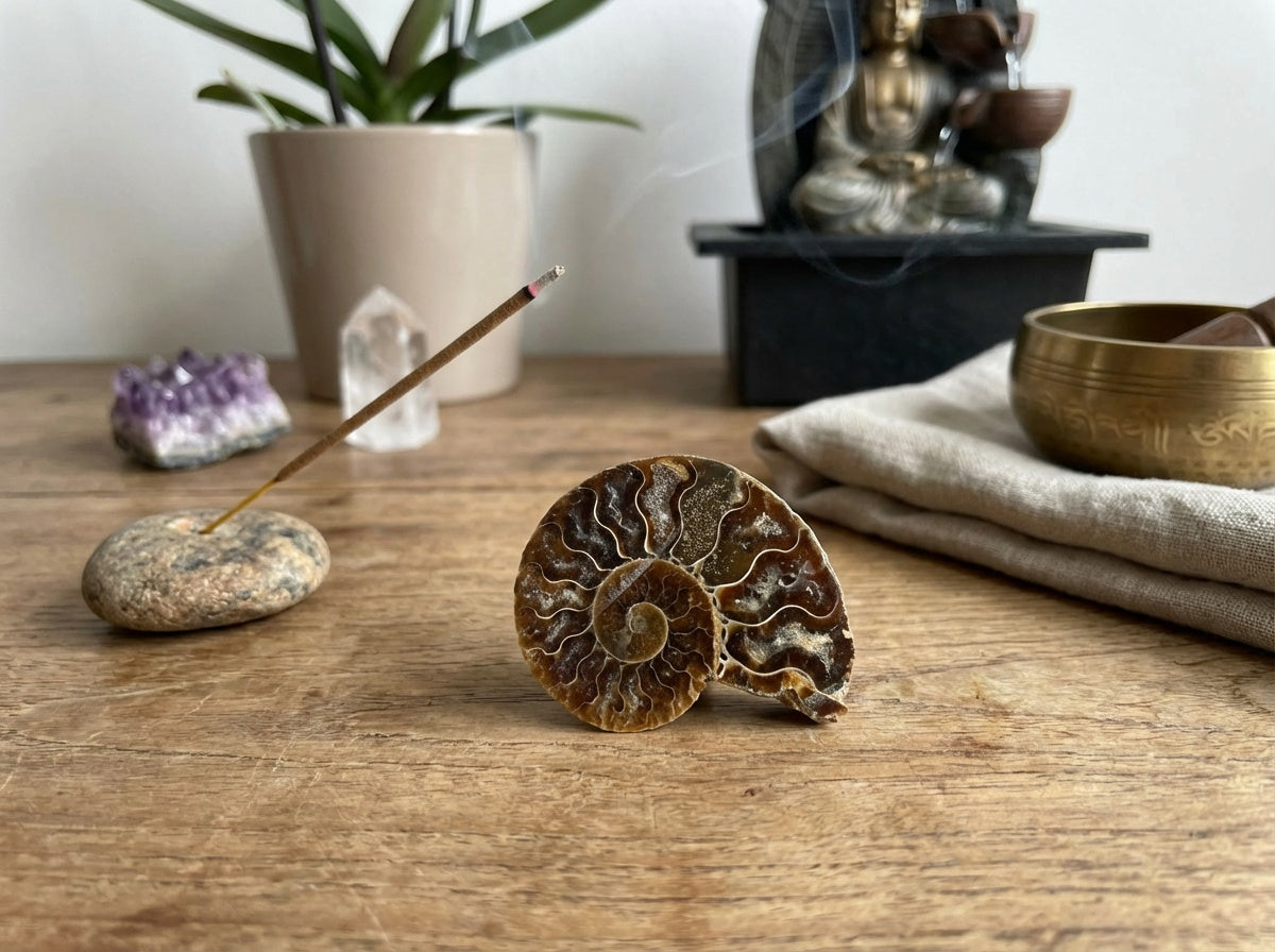 Small Polished Ammonite Fossil
