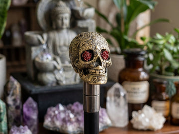 Santa Muerte Walking Stick