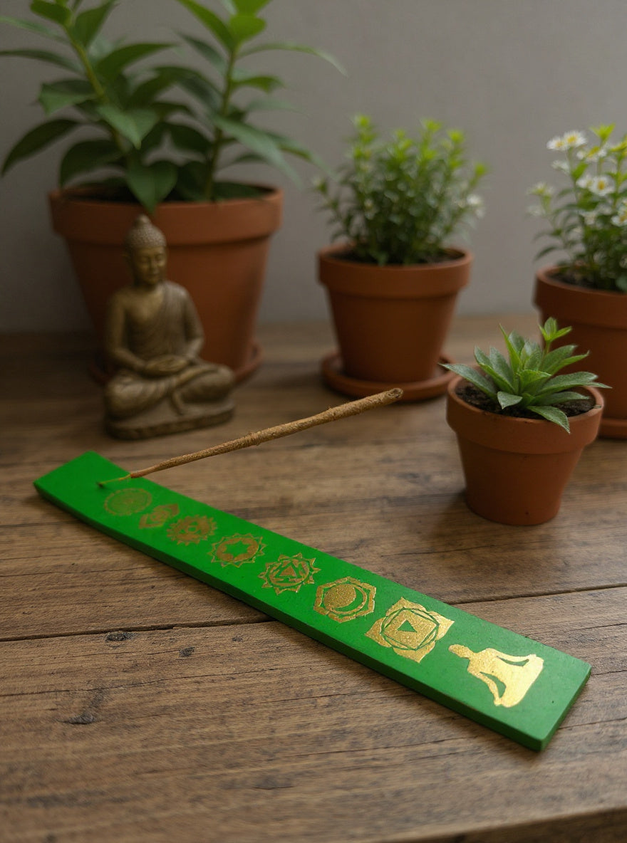 YOG Chakra Wooden Incense Stick Burner