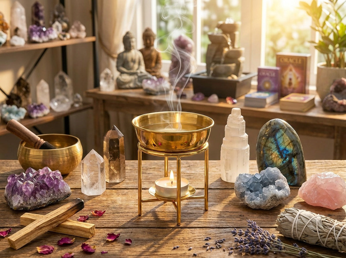 Golden Stainless Steel Oil Burner