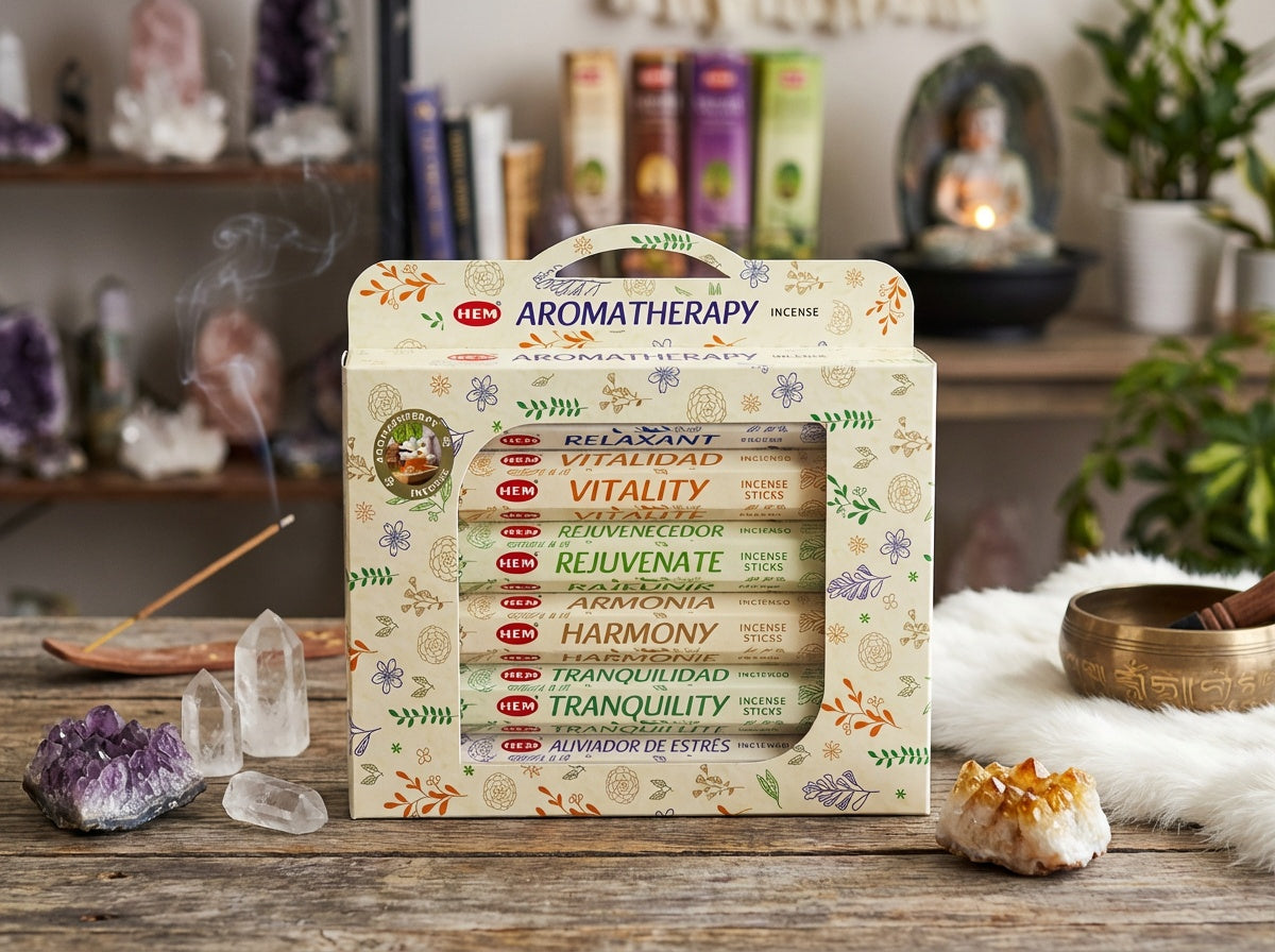 Paquete de regalo de aromaterapia Hem con 20 varillas de incienso (6 paquetes por caja)