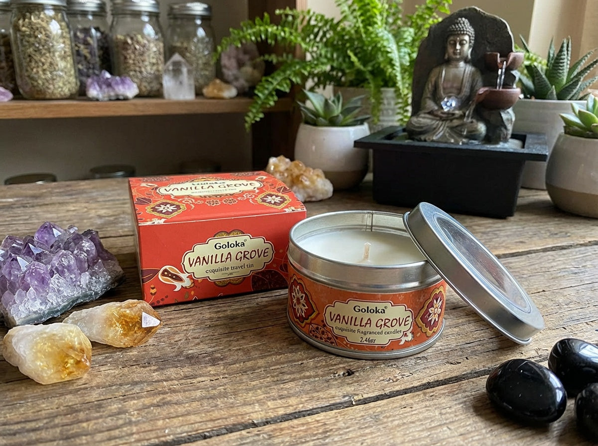 Velas de hojalata Goloka
