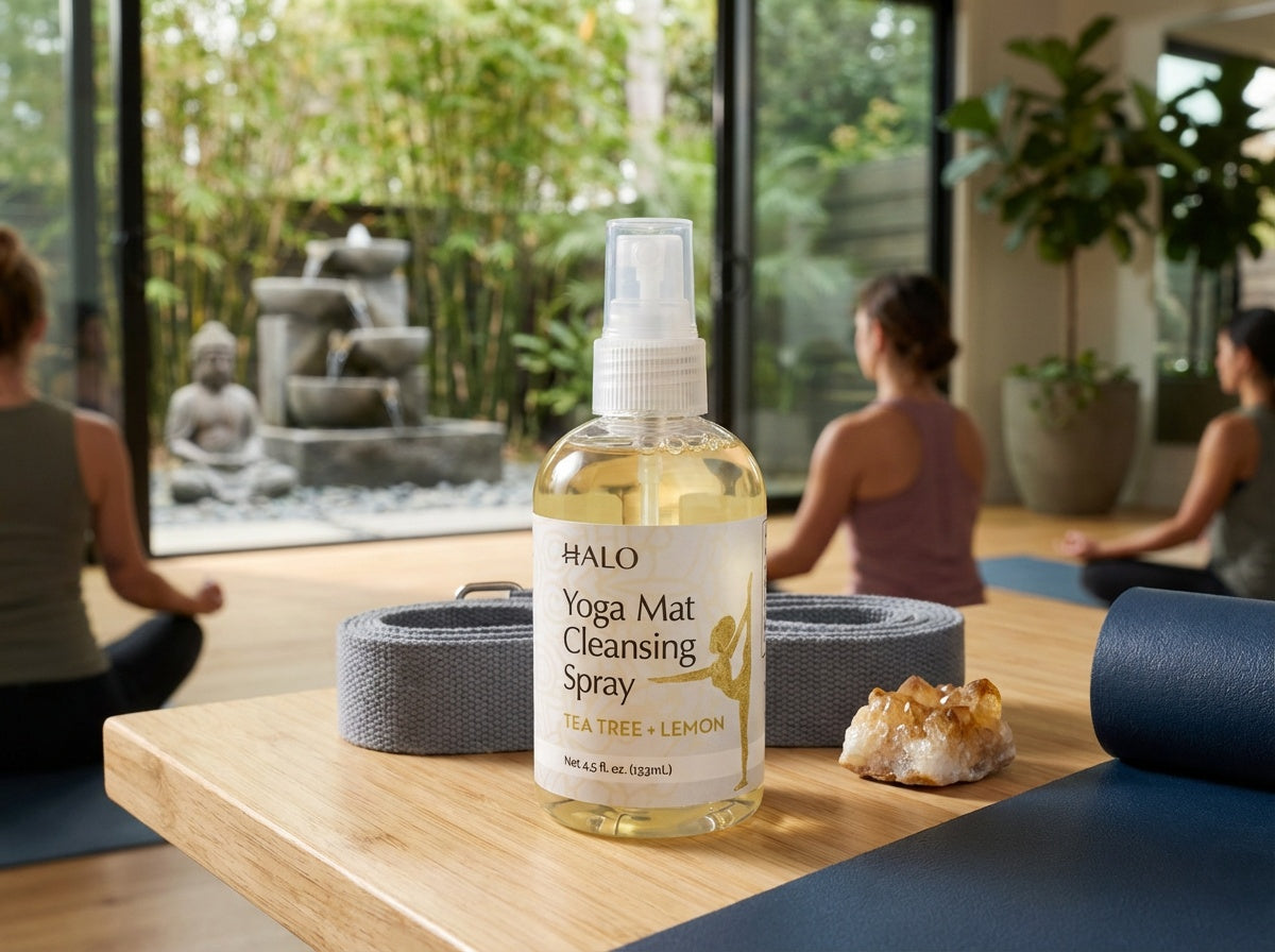 Spray limpiador para esterillas de yoga 