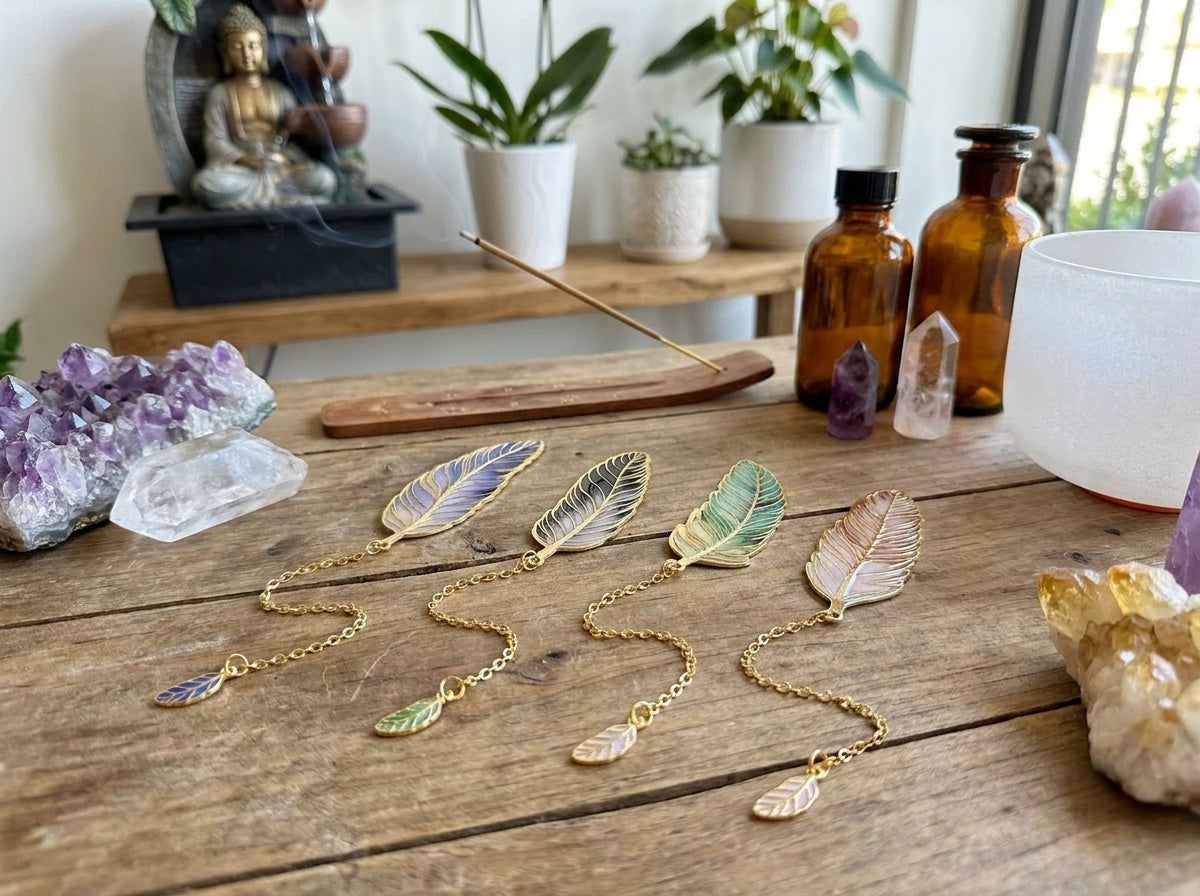 Metal Feather Bookmark