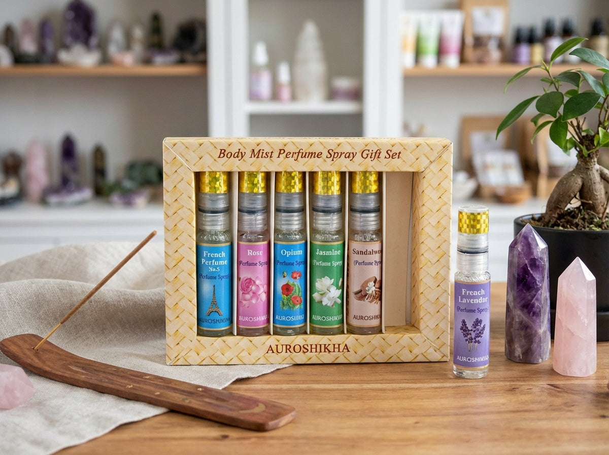 6 Pieces Auroshikha Body Mist Spray Set