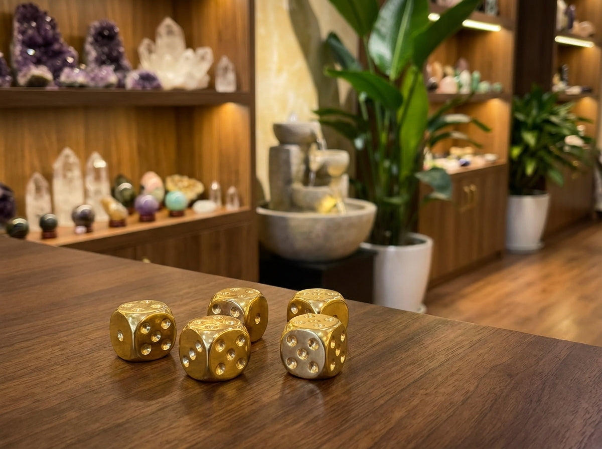Solid Brass Dice